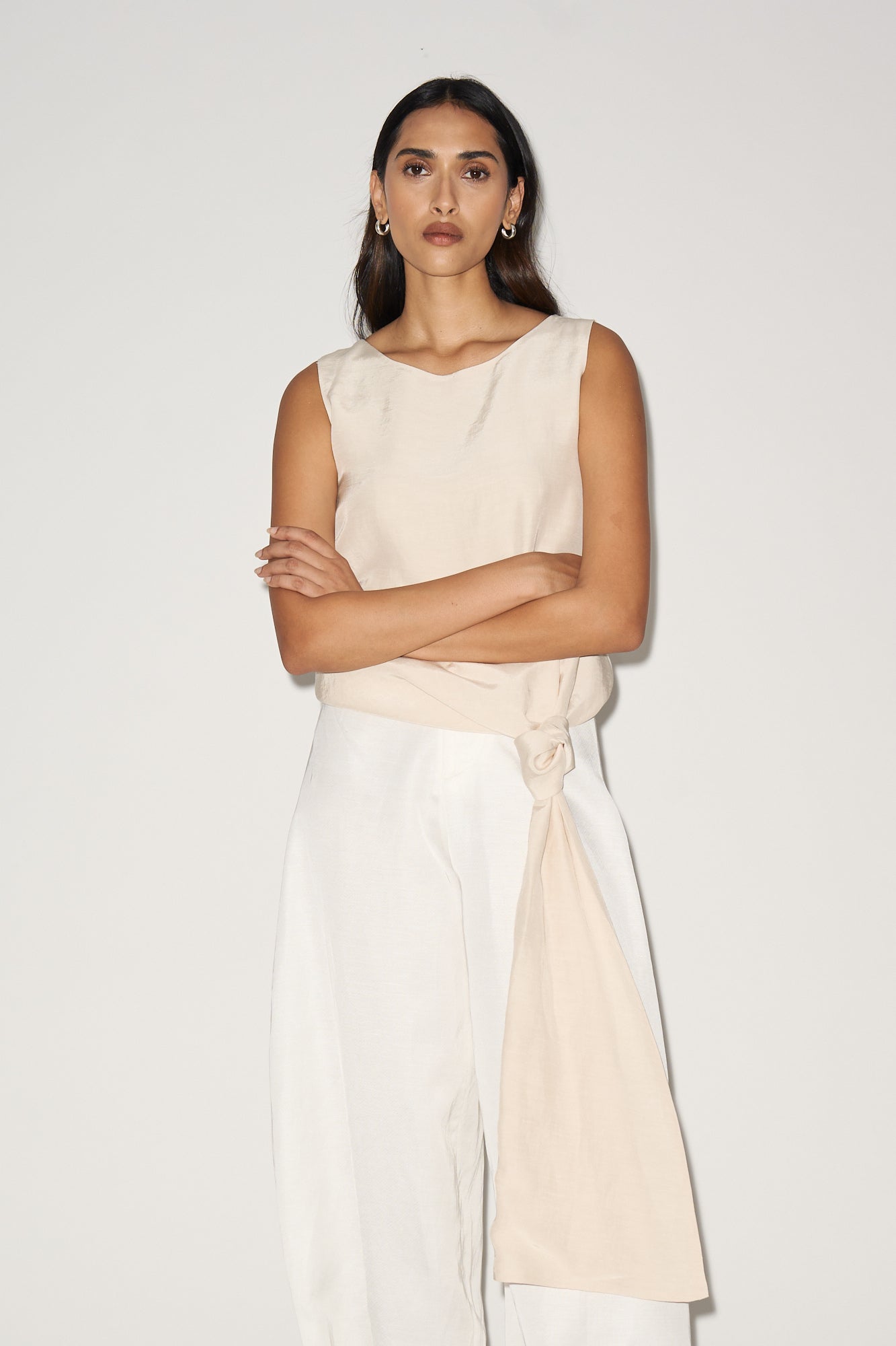 Champagne knot top