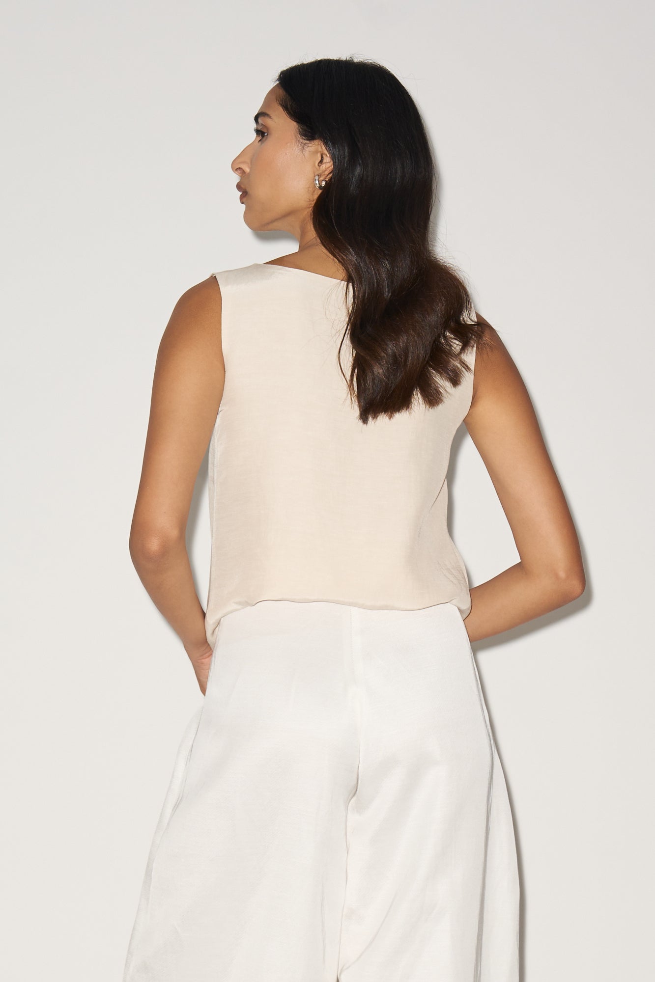Champagne knot top