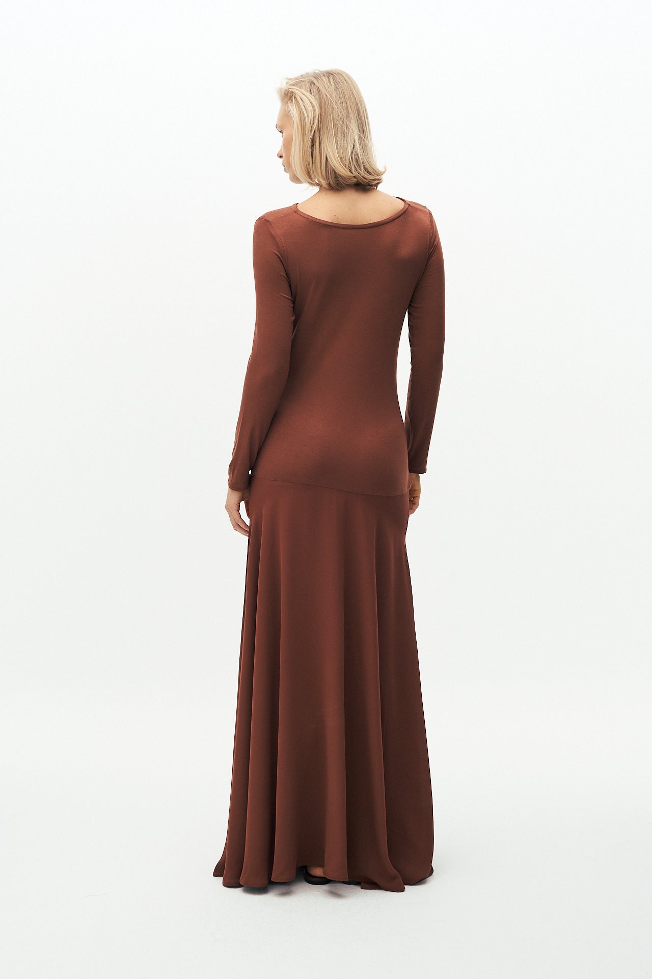 Ruched knit dress