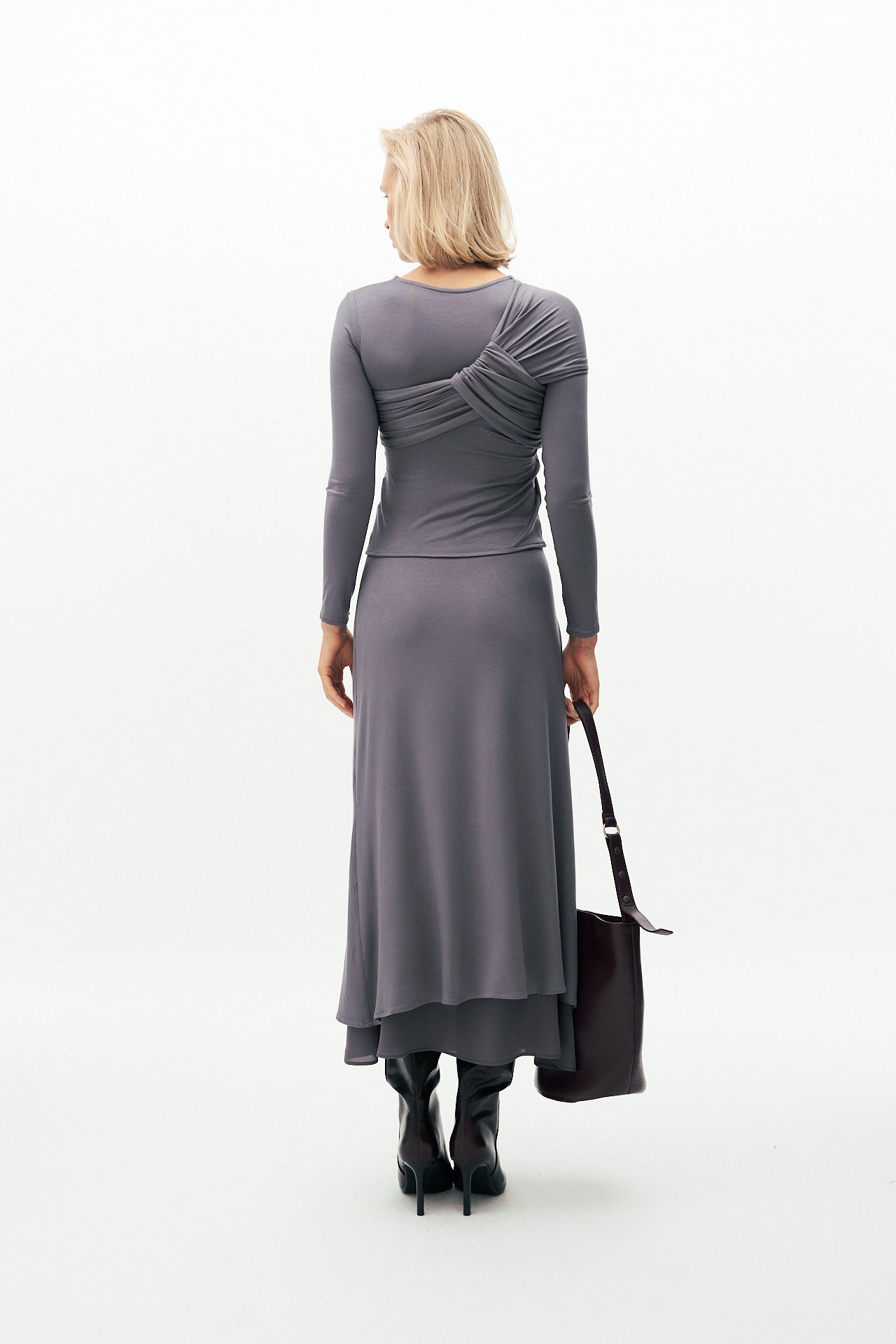 Bamboo midi skirt