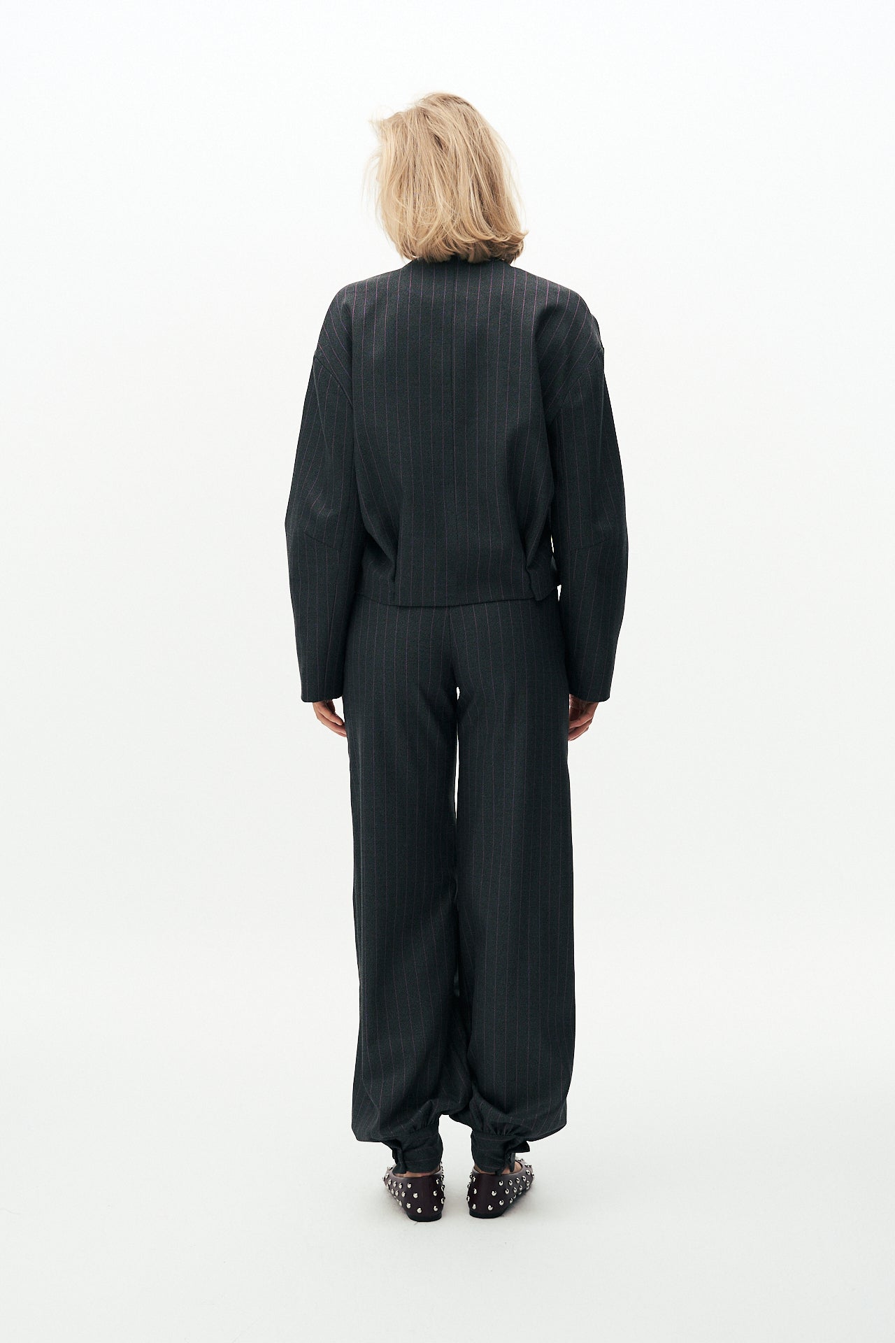 Striped trousers