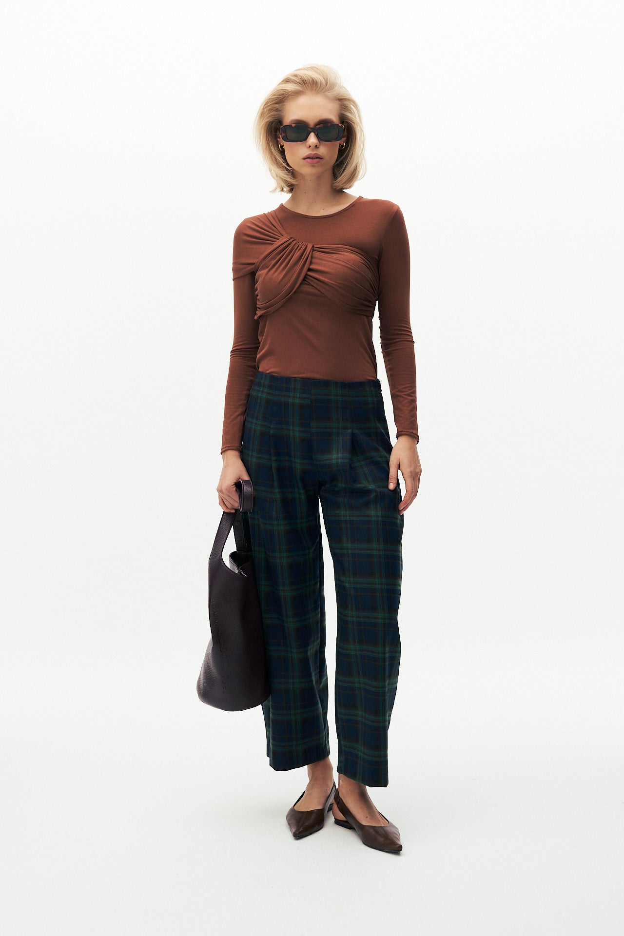 Ruched bamboo top