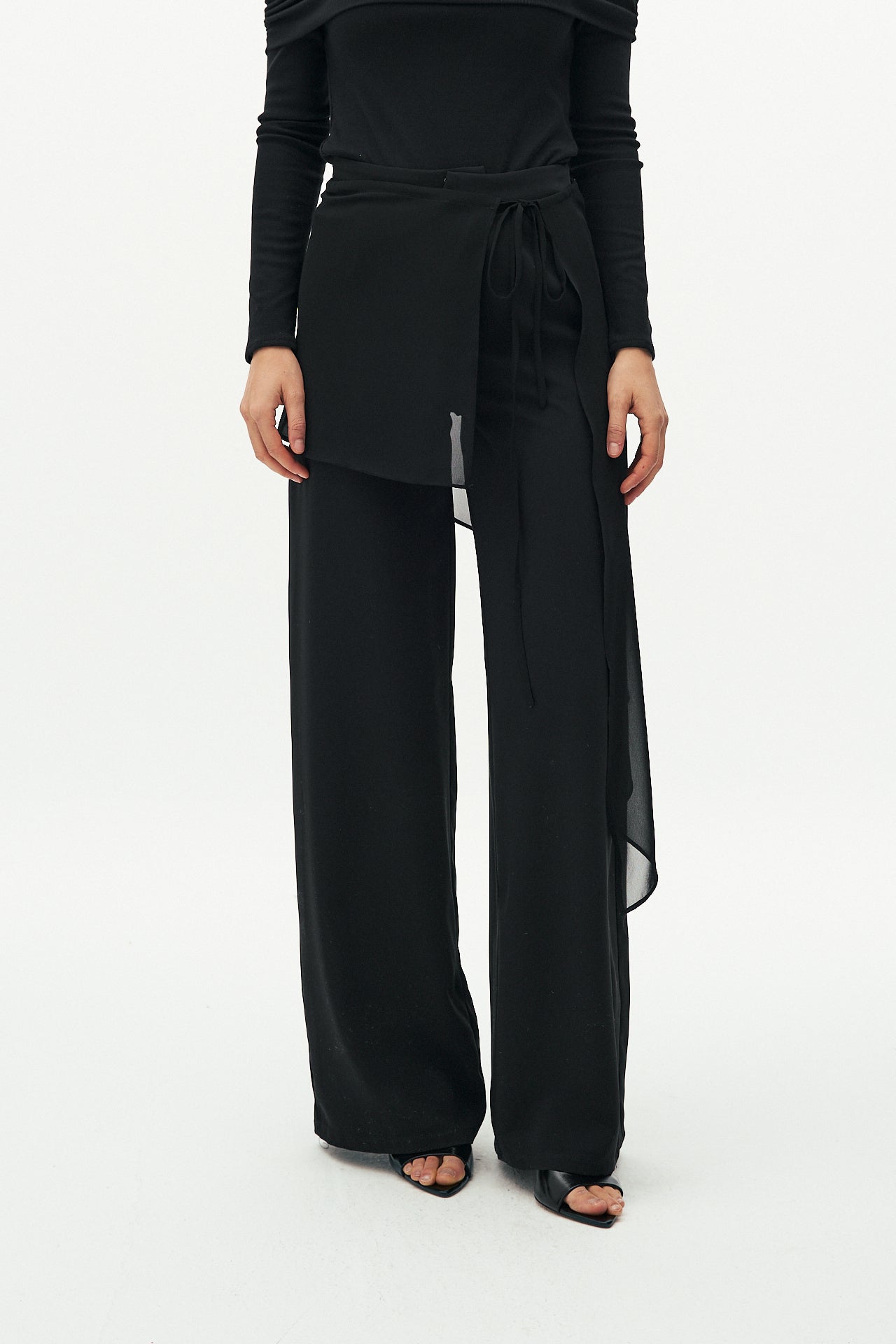 Black trouser skirt