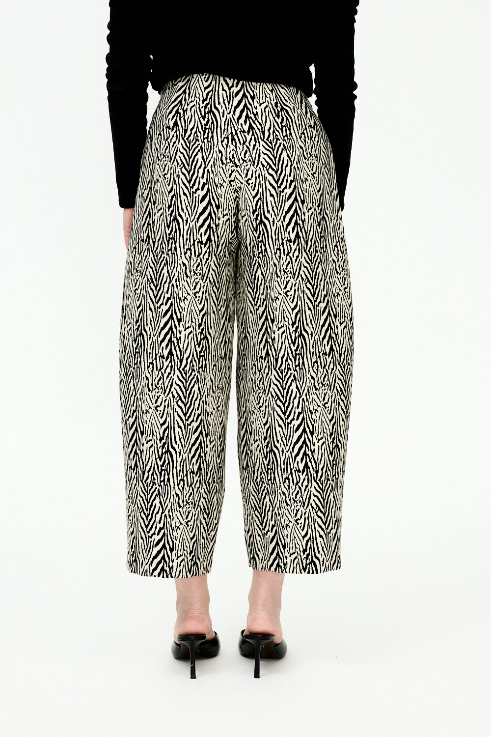 Zebra barrel fit pants