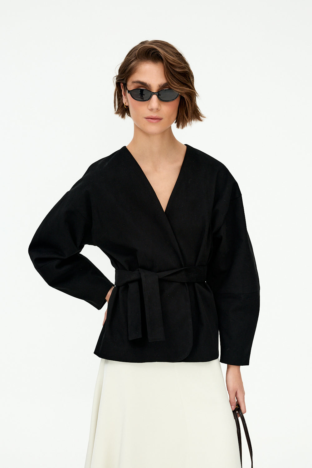 Black kimono jacket